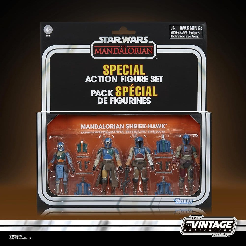 Star Wars The Mandalorian Vintage Collection Action Figure 4-Pack Mandalorian Shriek-Hawk 10 cm [7]