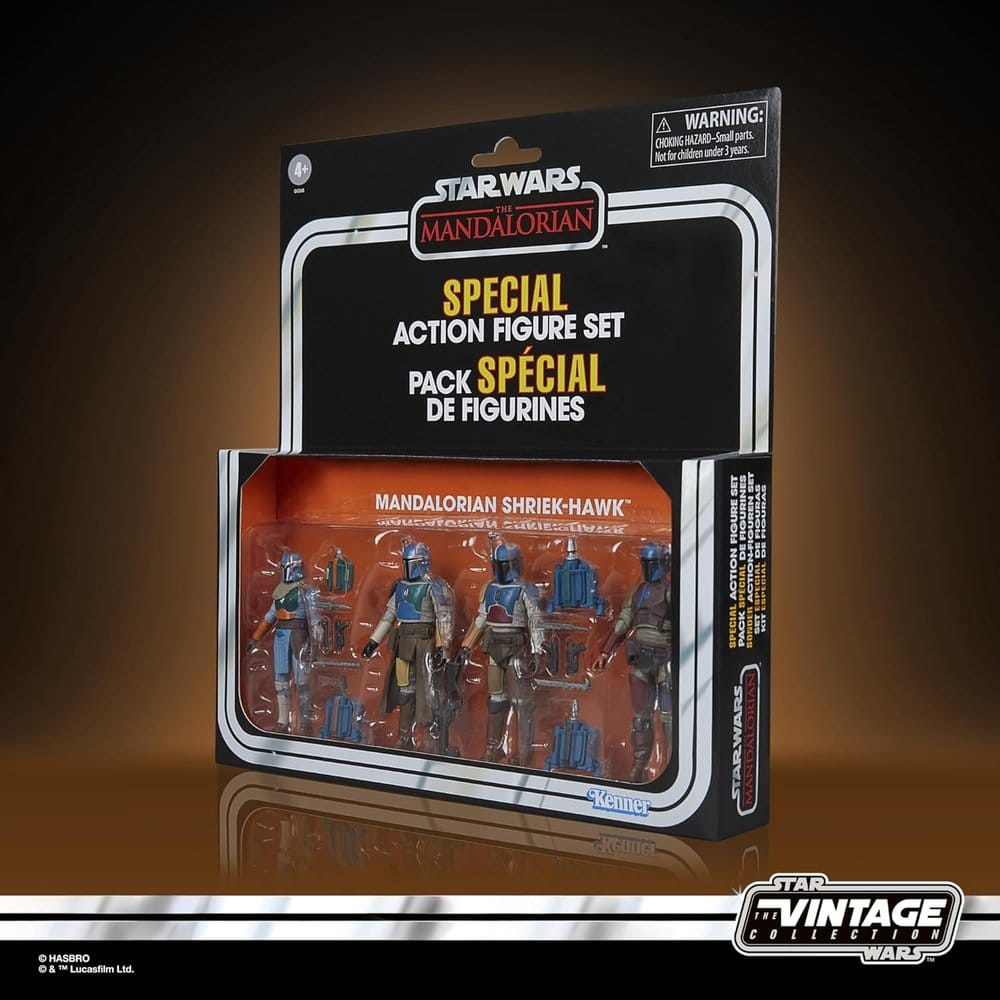 Star Wars The Mandalorian Vintage Collection Action Figure 4-Pack Mandalorian Shriek-Hawk 10 cm [4]