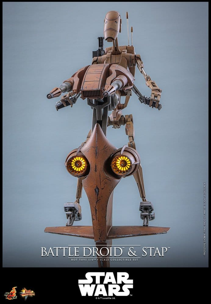Star Wars: The Phantom Menace Movie Masterpiece Action Figure Set 1/6 Battle Droid & STAP 32 cm [2]
