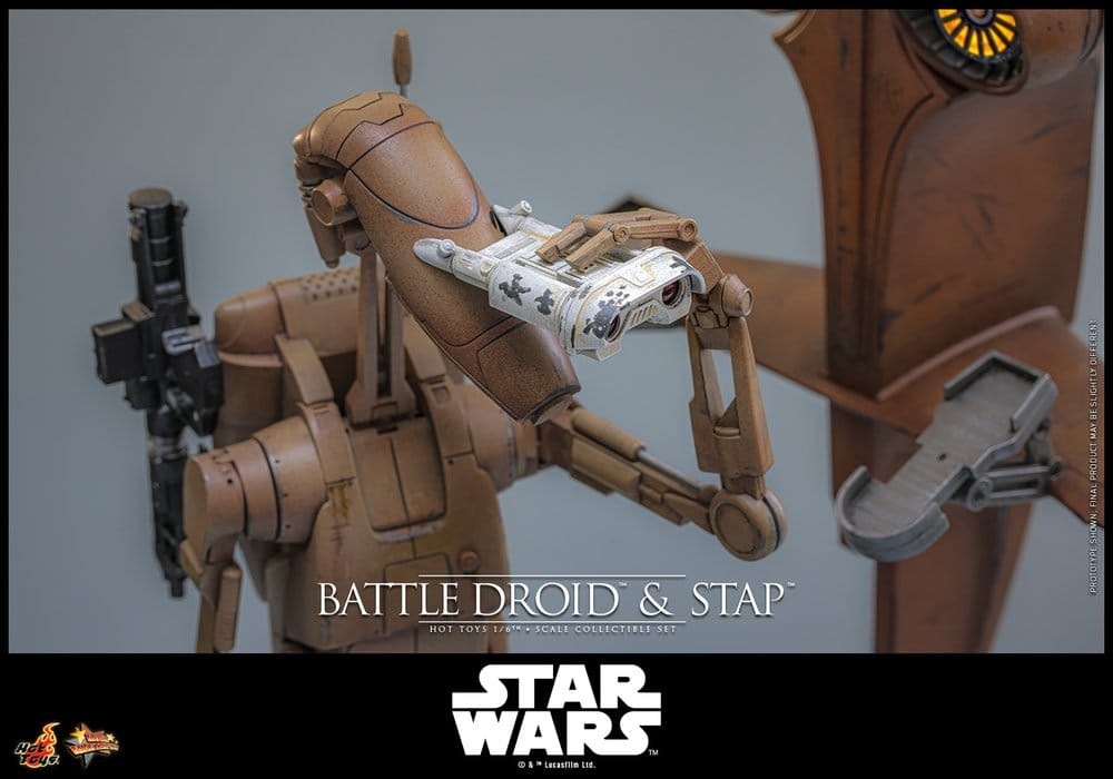 Star Wars: The Phantom Menace Movie Masterpiece Action Figure Set 1/6 Battle Droid & STAP 32 cm [6]