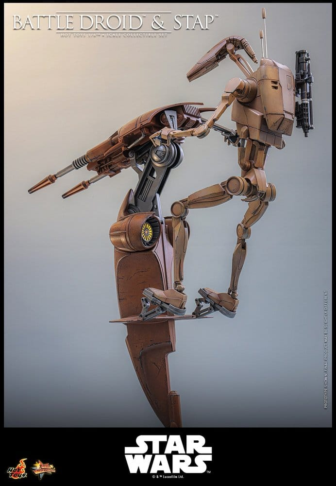 Star Wars: The Phantom Menace Movie Masterpiece Action Figure Set 1/6 Battle Droid & STAP 32 cm [3]