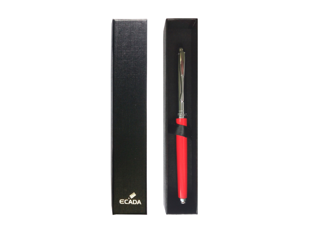 Stilou metalic ECADA 93204R cu penita de iridiu si cutie eleganta [1]