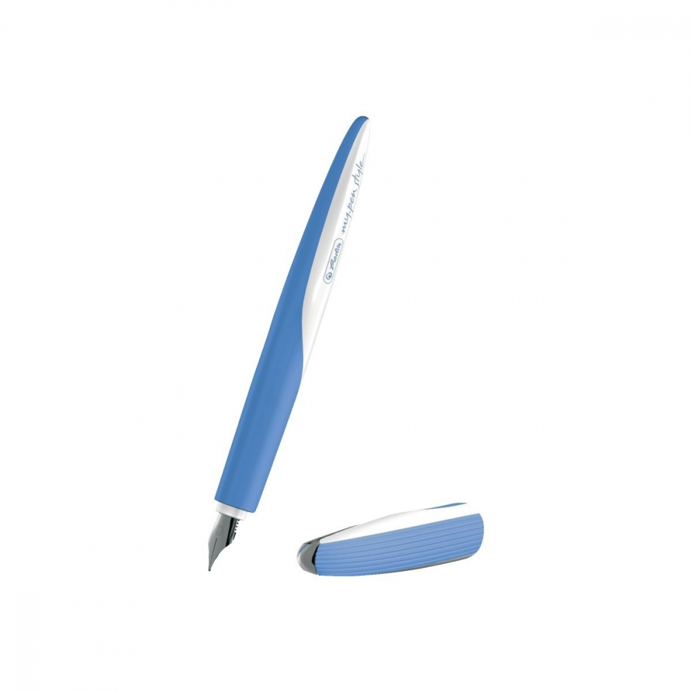 Stilou my.pen Style – penita M, ergonomic, albastru baltic, pentru dreptaci si stangaci, blister [3]