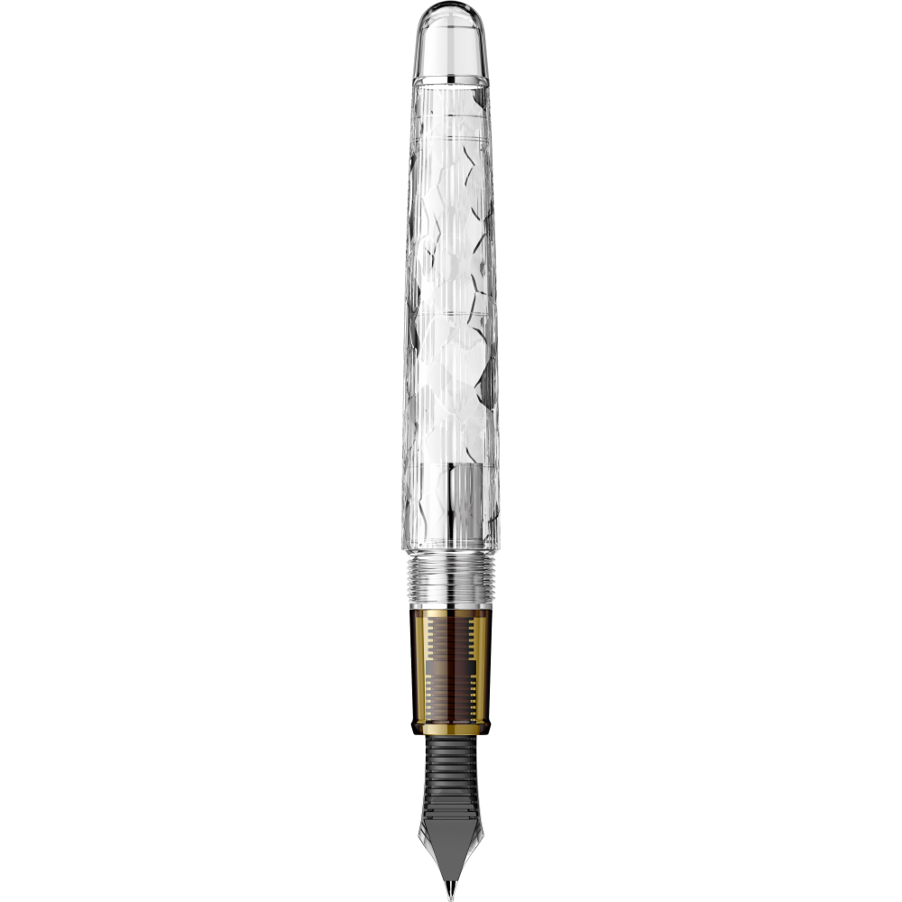 Stilou Platinum #3776 Century Fuji Unkei Unkai RHT, peniță EF aur 14K [3]