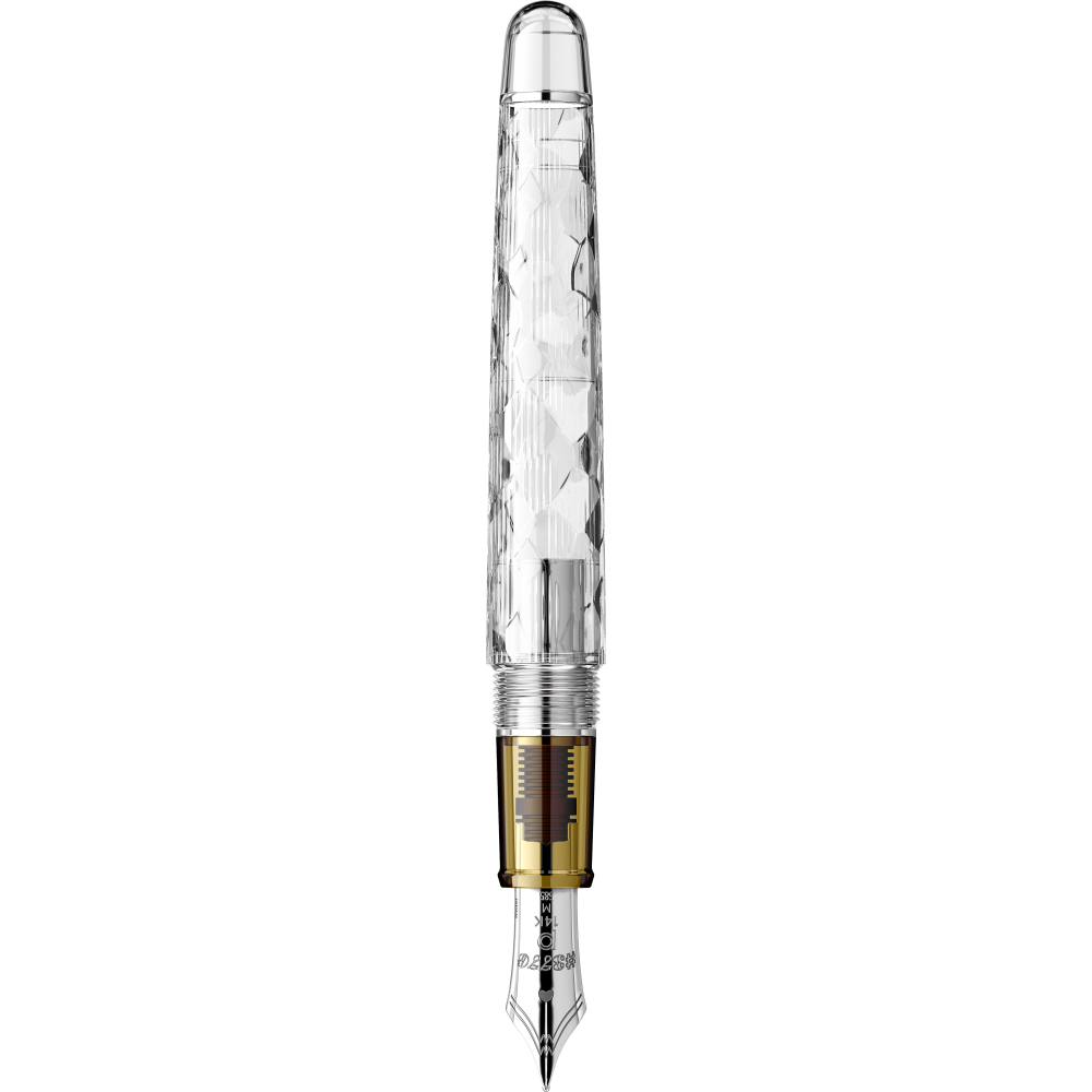 Stilou Platinum #3776 Century Fuji Unkei Unkai RHT, peniță F aur 14K [4]
