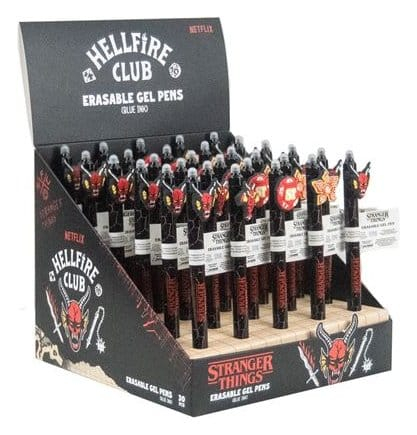 Stranger Things Erasable Gel Pen Hellfire Club Display (30) [2]