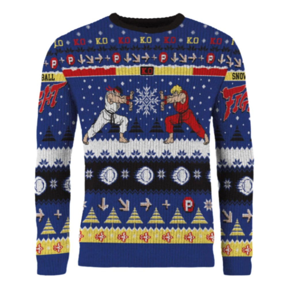 Street Fighter Christmas Sweater Ryu & Ken Size S [2]