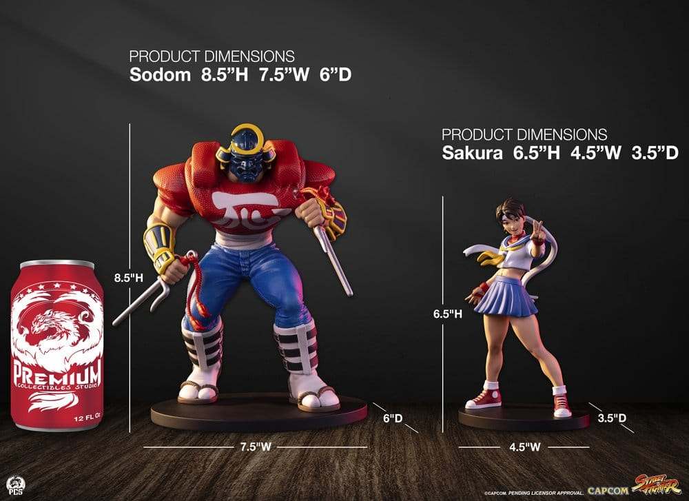 Street Fighter Street Jam Statues 1/10 Sakura & Sodom 22 cm [17]