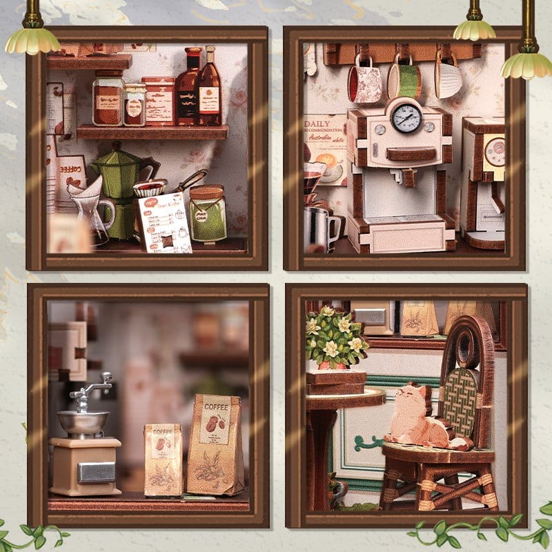 Sunny Cafe - DIY Miniature House Kit cu LED [3]