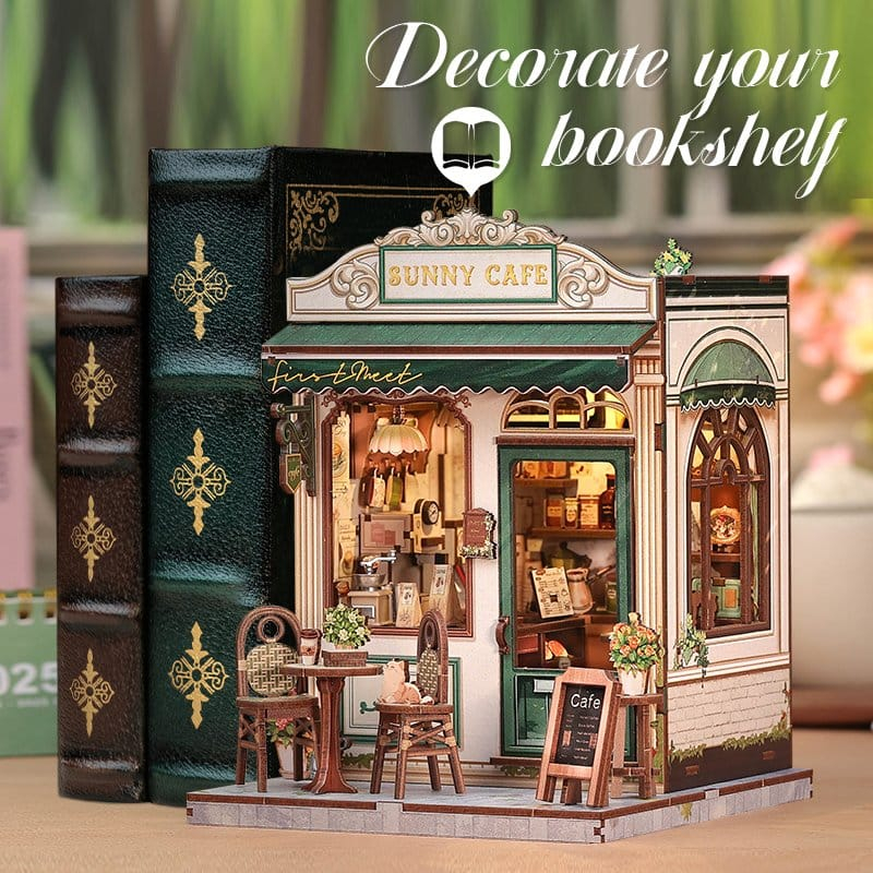 Sunny Cafe - DIY Miniature House Kit cu LED [4]