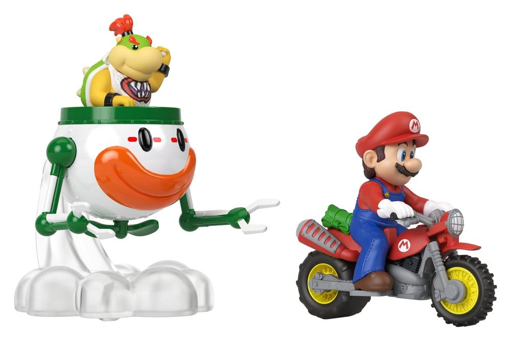 Super Mario Hot Wheels Die-Cast Vehicles 2-Pack 1/64 Mario & Bowser Jr. [6]