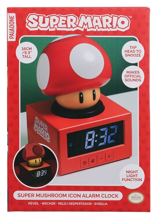 Super Mario Icon Alarm Clock Super Mushroom 15 cm [2]