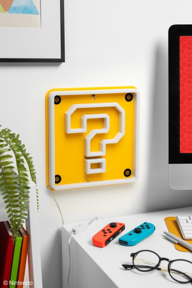 Super Mario LED Neon Wall Lamp Question Block 24 x 24 cm [3]