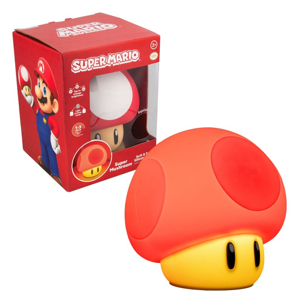 Super Mario SquishyGlo Silicon Light Super Mushroom Rechargeable 15 cm [2]