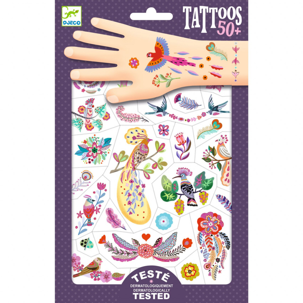 Tatuaje Pasari multicolore, Djeco [1]