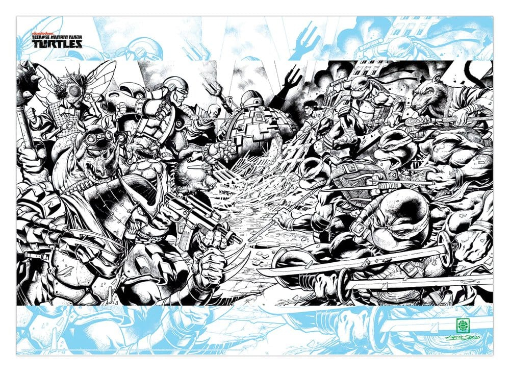 Teenage Mutant Ninja Turtles Art Print Comic Limited Edition 42 x 30 cm [8]