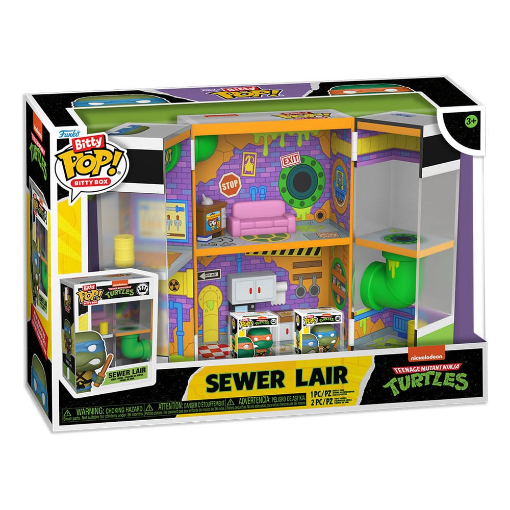 Teenage Mutant Ninja Turtles Bitty POP! Bitty Box Display with 2 Vinyl Figures Sewer Lair [6]
