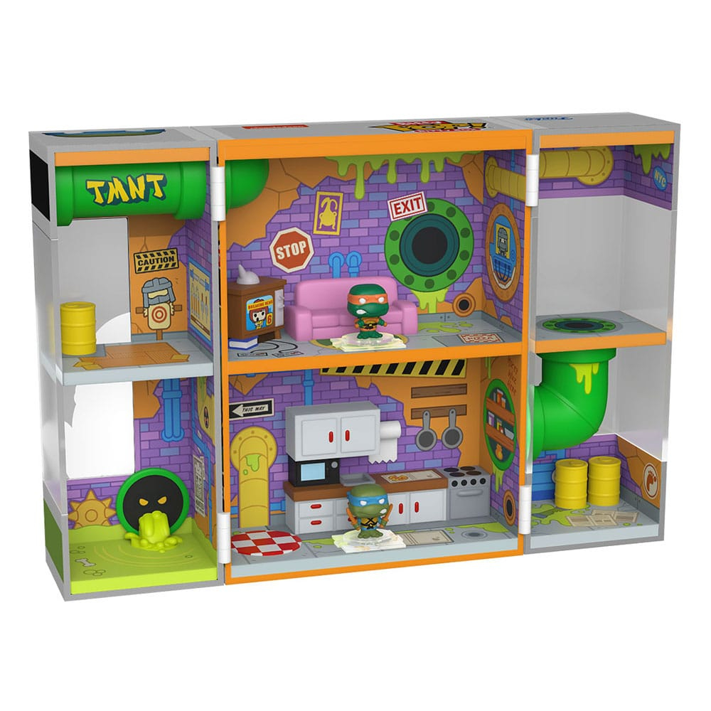 Teenage Mutant Ninja Turtles Bitty POP! Bitty Box Display with 2 Vinyl Figures Sewer Lair [7]