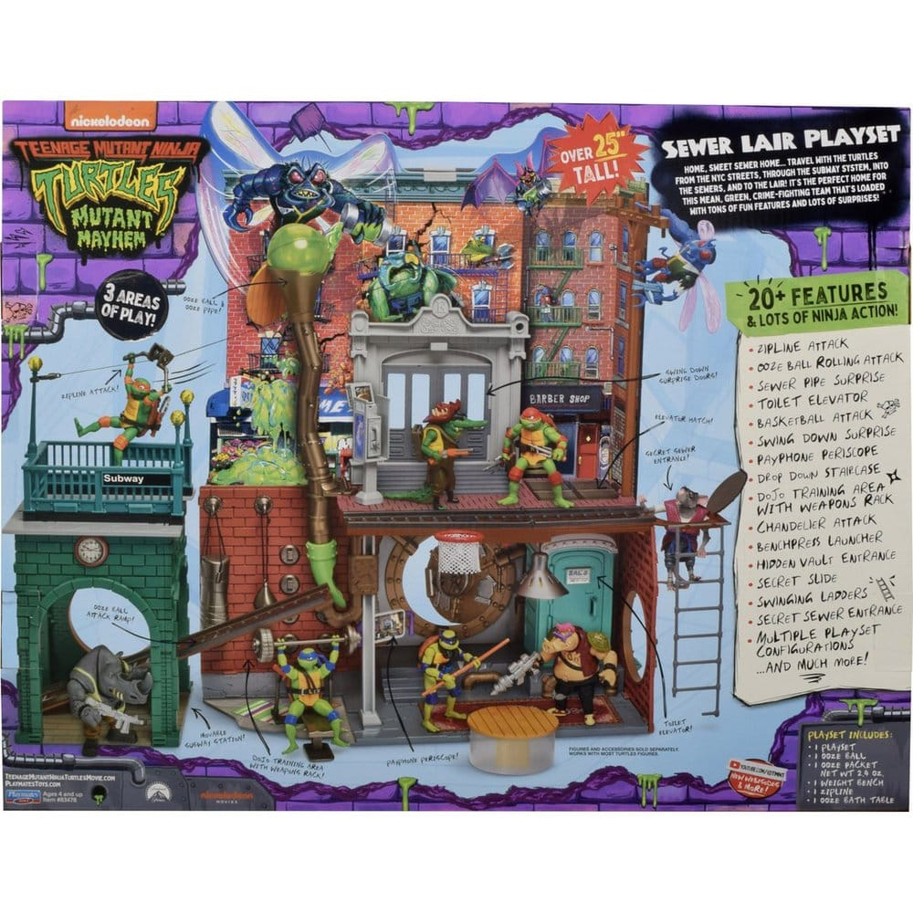 Teenage Mutant Ninja Turtles: Mutant Mayhem Playset Sewer Lair New Version [2]