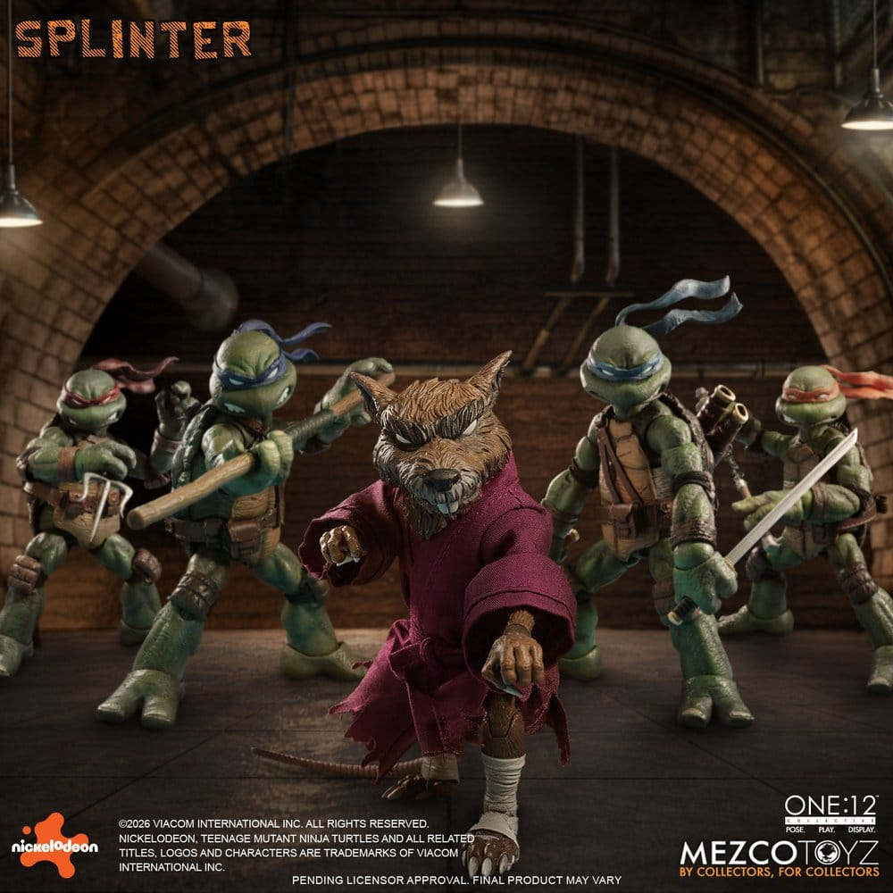 Teenage Mutant Ninja Turtles One:12 Collective Action Figure 1/12 Splinter 17 cm [3]