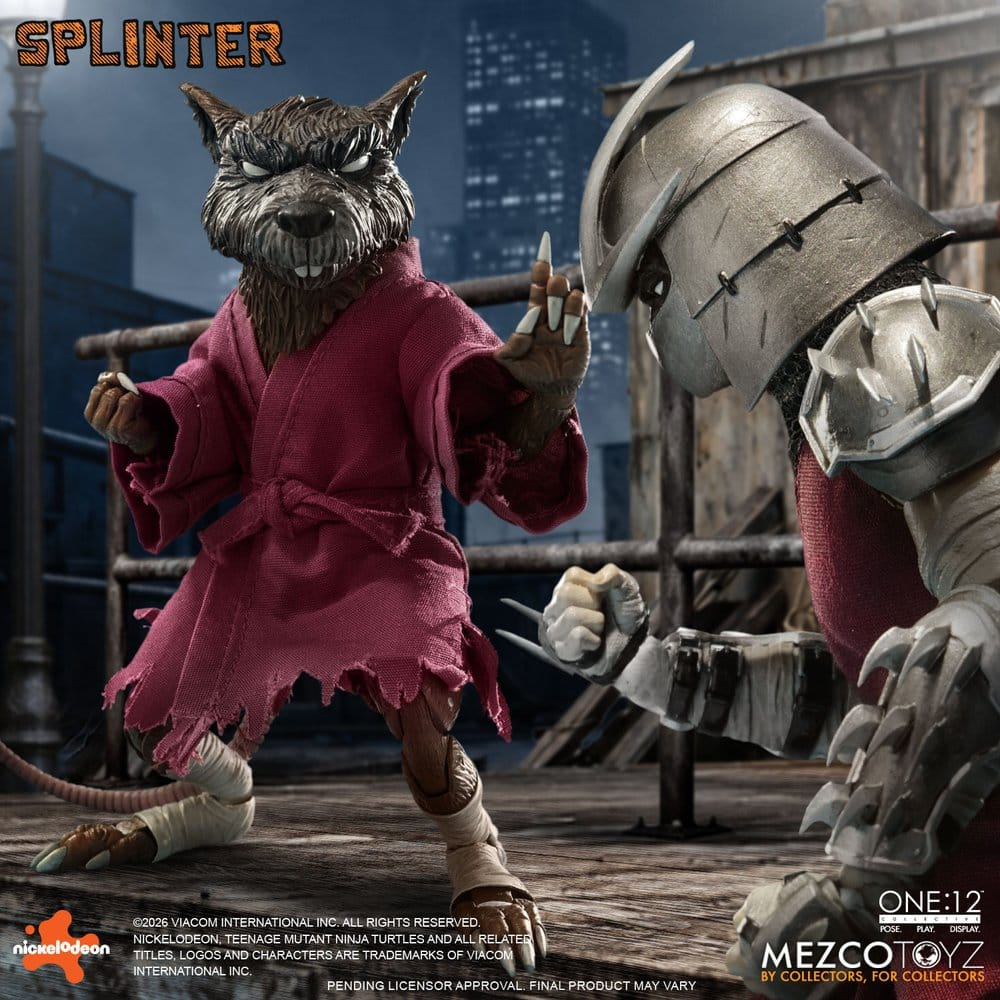 Teenage Mutant Ninja Turtles One:12 Collective Action Figure 1/12 Splinter 17 cm [9]