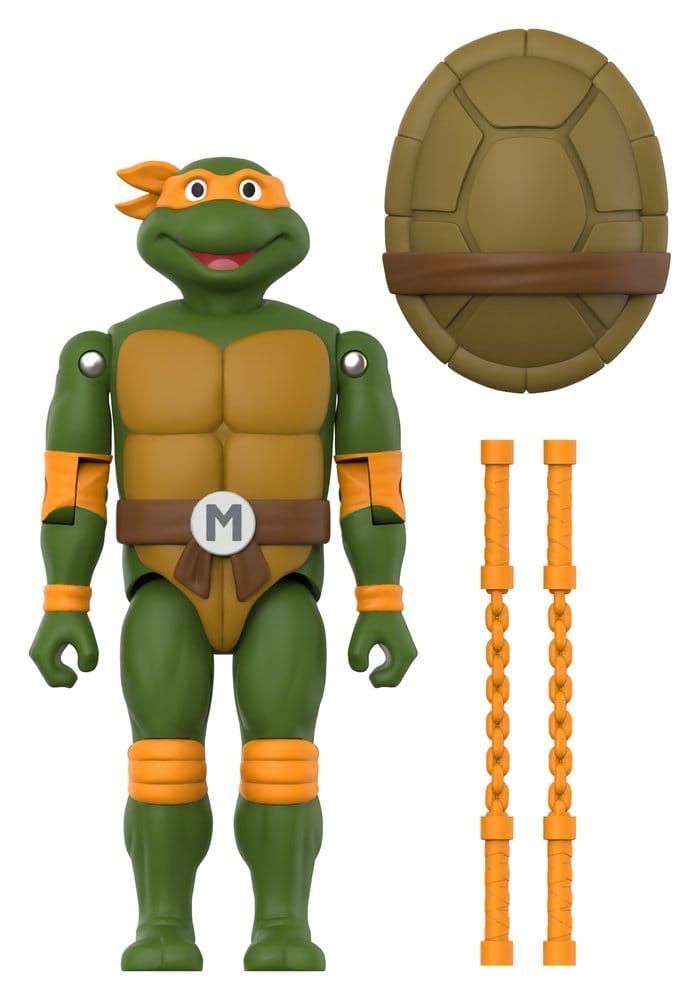 Teenage Mutant Ninja Turtles ReAction+ Action Figure Wave 02 Michelangelo [4]
