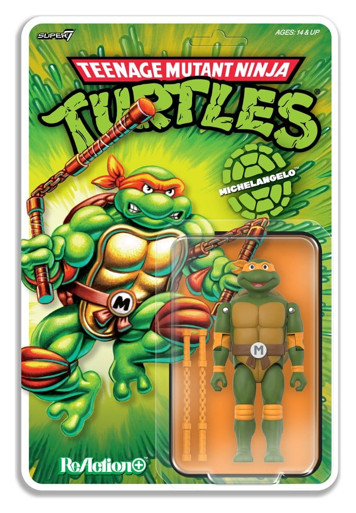 Teenage Mutant Ninja Turtles ReAction+ Action Figure Wave 02 Michelangelo [3]
