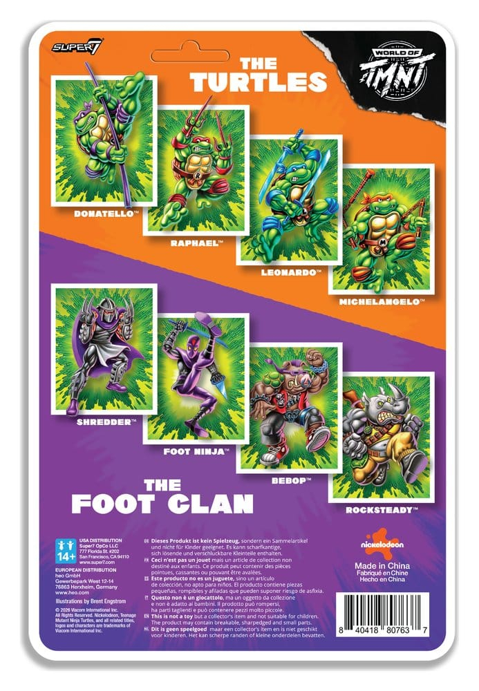 Teenage Mutant Ninja Turtles ReAction+ Action Figure Wave 02 Rocksteady [3]