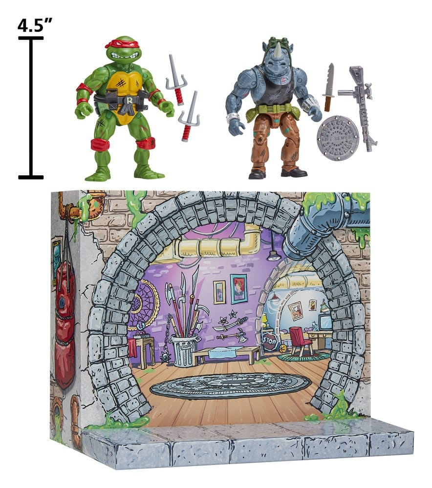 Teenage Mutant Ninja Turtles: Remastered Action Figures Raphael vs. Rocksteady [7]
