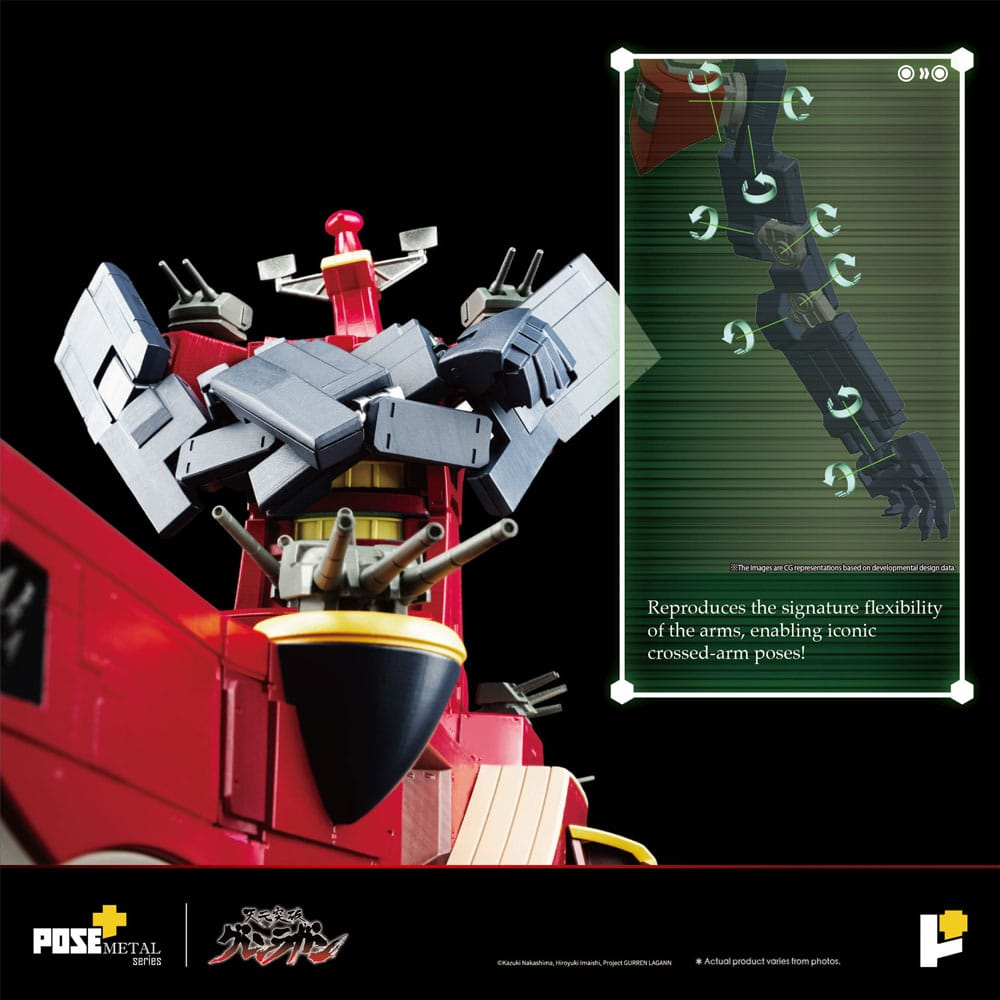Tengen Toppa Gurren Lagann POSE+METAL series Statue Dai-Gurren 33 cm [13]