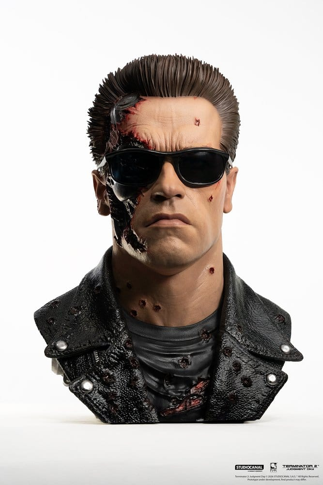 Terminator 2 Replik 1/1 T-800 Model 101 Battle Damaged Art Mask 47 cm [2]