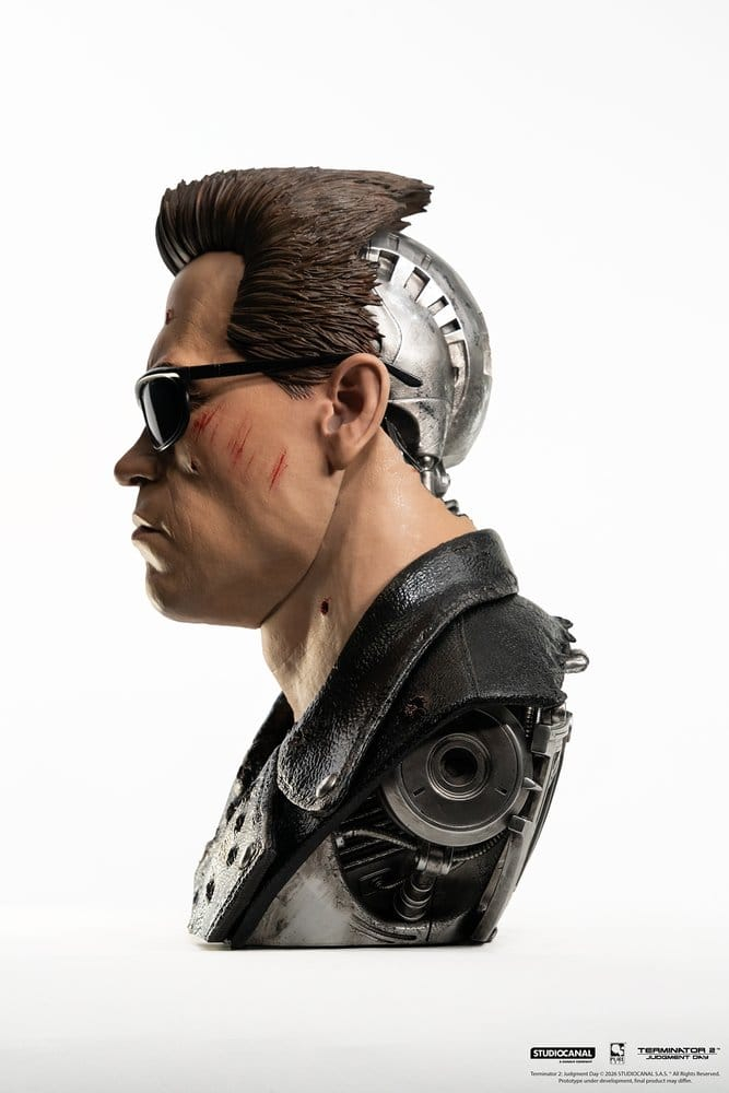 Terminator 2 Replik 1/1 T-800 Model 101 Battle Damaged Art Mask 47 cm [7]