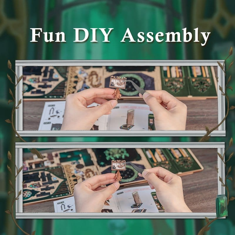 The Darkness Herbarium - DIY Book Nook Kit cu LED [5]