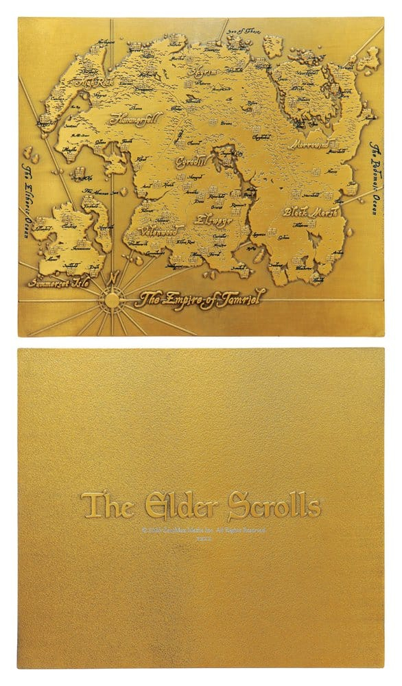 The Elder Scrolls Replica Metal Map of Tamriel Limited Edition 15 x 13 cm [2]