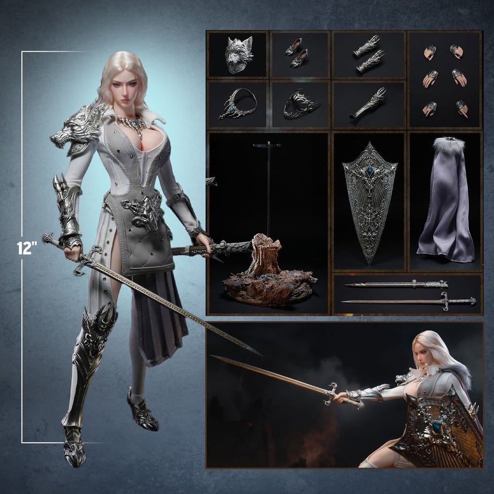 The Girl Under Wolf's Ward Action Figure 1/6 Alina (Silver) 30 cm [12]