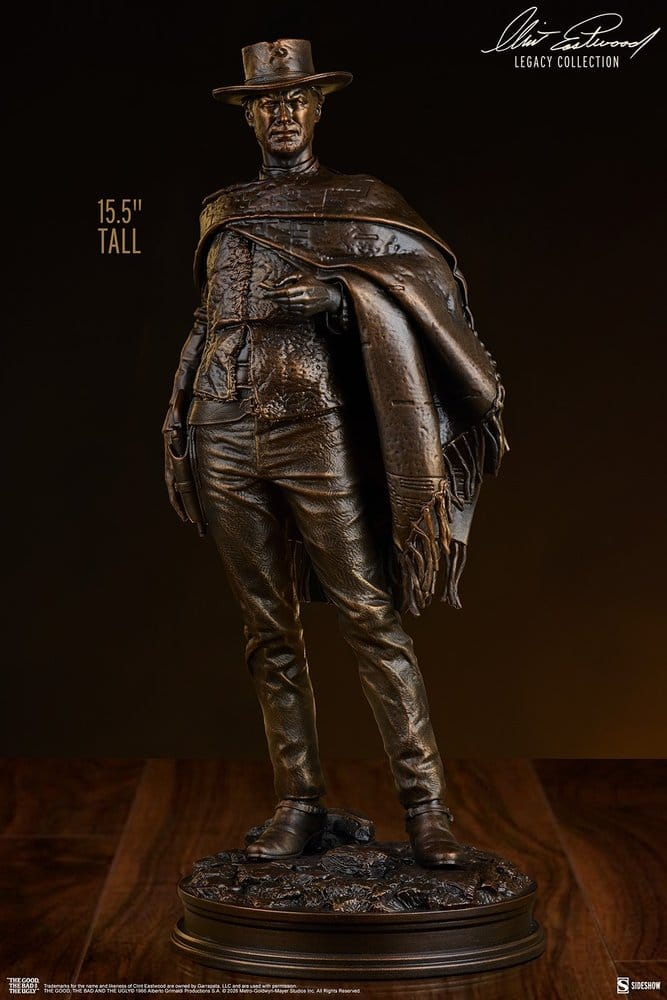 The Good, The Bad and the Ugly Statue The Man with No Name (Faux Bronze) 39 cm [2]