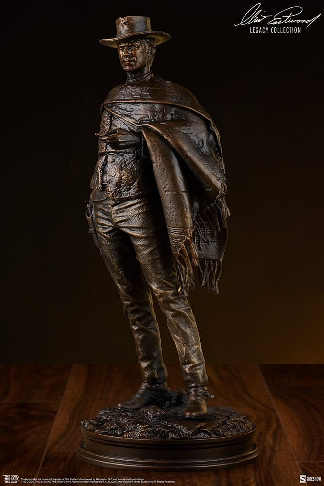 The Good, The Bad and the Ugly Statue The Man with No Name (Faux Bronze) 39 cm [5]