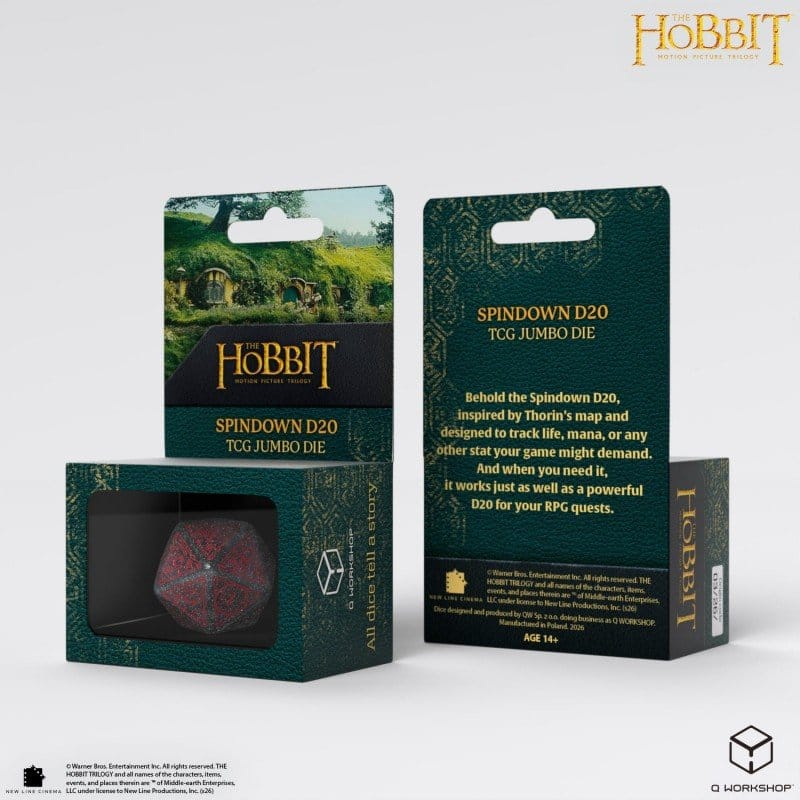 The Hobbit Spindown Jumbo Die Lunaris TCG D20 [4]
