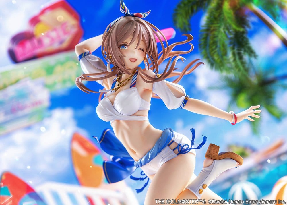 The Idolmaster Gakuen PVC Figure 1/7 Himesaki Rinami Kimi to Semi Blue Ver. With Bonus 27 cm [17]