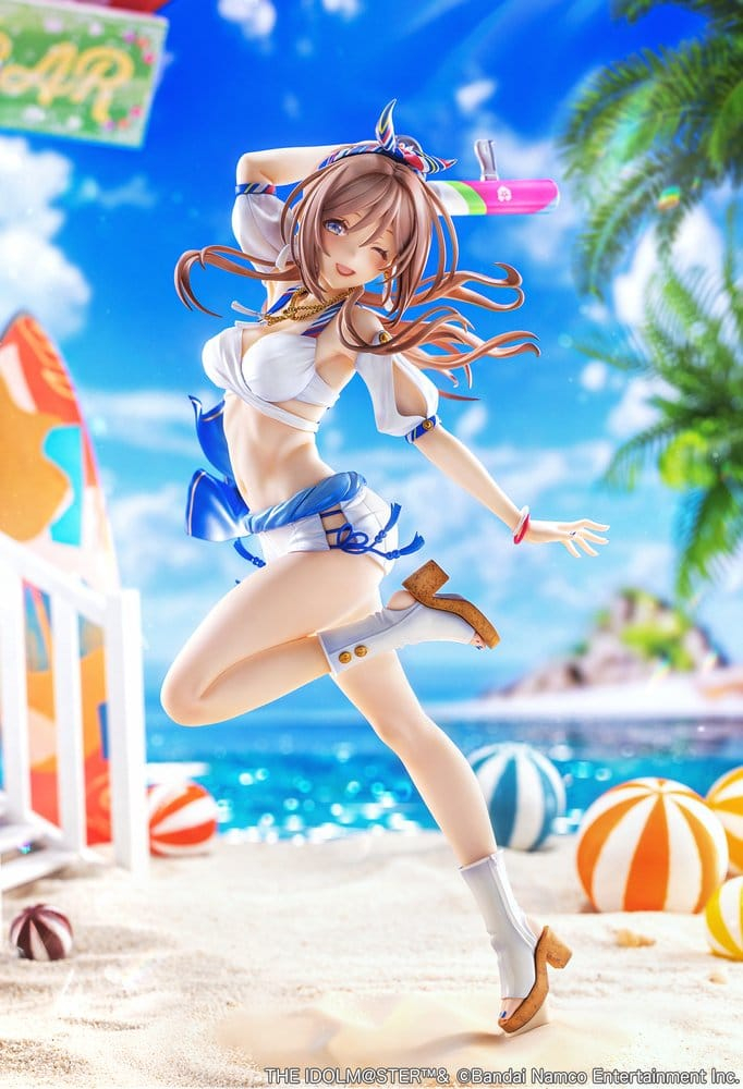 The Idolmaster Gakuen PVC Figure 1/7 Himesaki Rinami Kimi to Semi Blue Ver. With Bonus 27 cm [12]