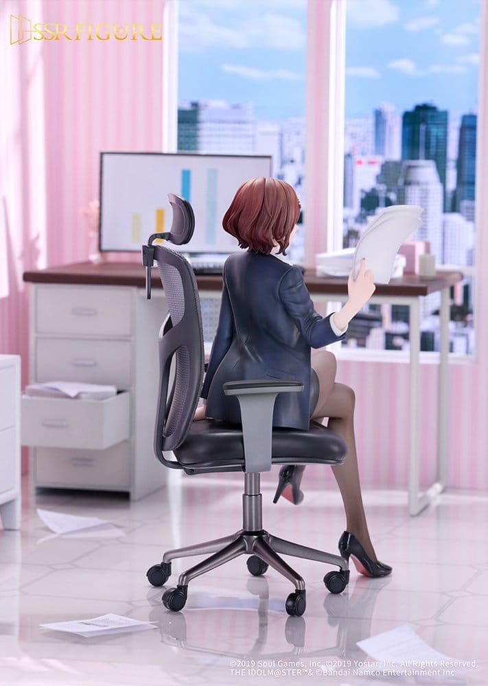 The Idolmaster Shiny Colors x Mahjong Soul PVC Figure 1/7 Madoka Higuchi Effortless Work Ver. 21 cm [3]