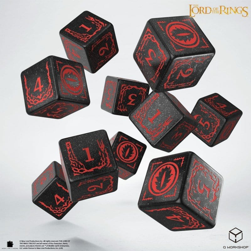 The Lord of the Rings: 10 D6 Dice Set Mordor [6]