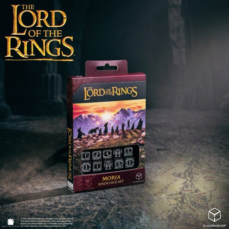 The Lord of the Rings: 10 D6 Dice Set Moria (Glow in the dark) [4]