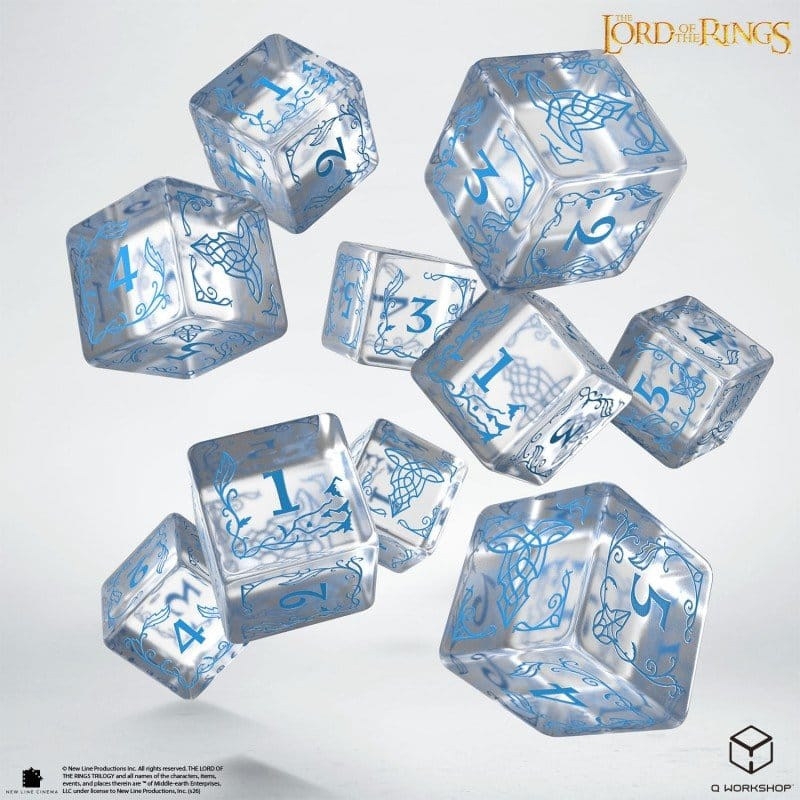 The Lord of the Rings: 10 D6 Dice Set Rivendell (Water) [4]