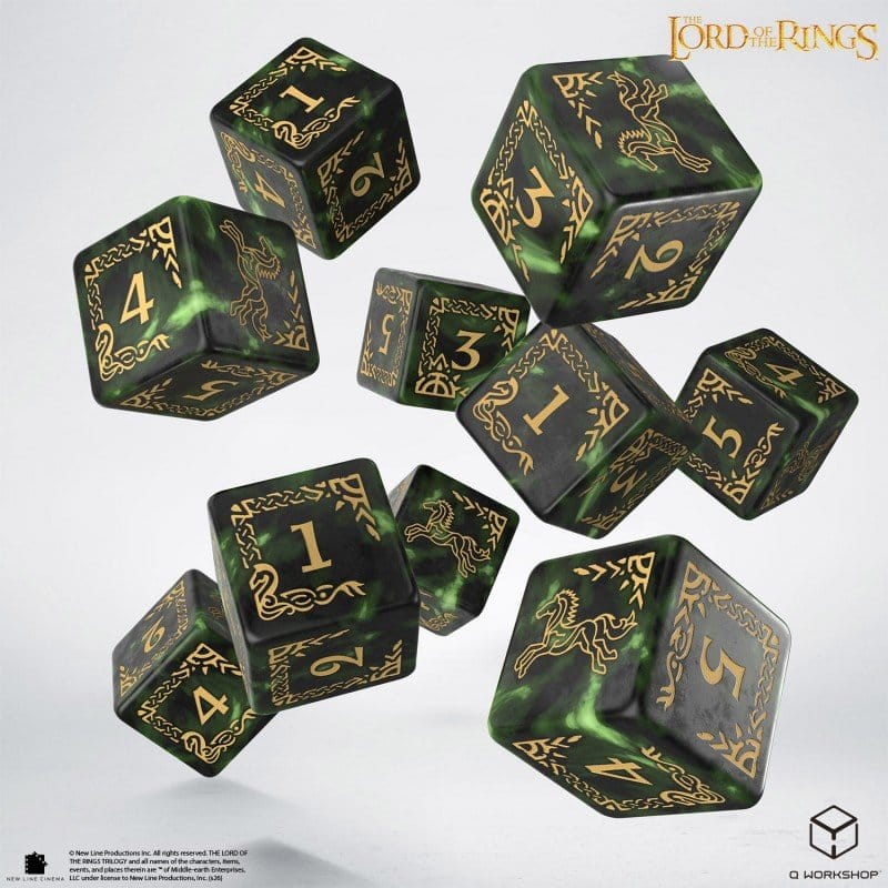 The Lord of the Rings: 10 D6 Dice Set Rohan [7]