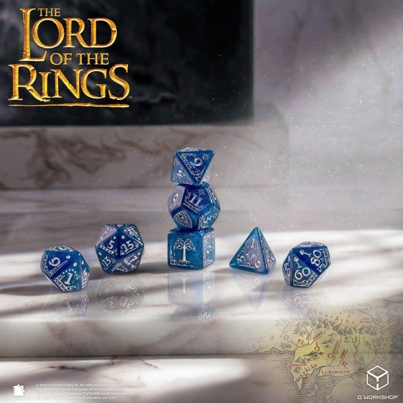 The Lord of the Rings Dice Set of 7 Gondor [4]