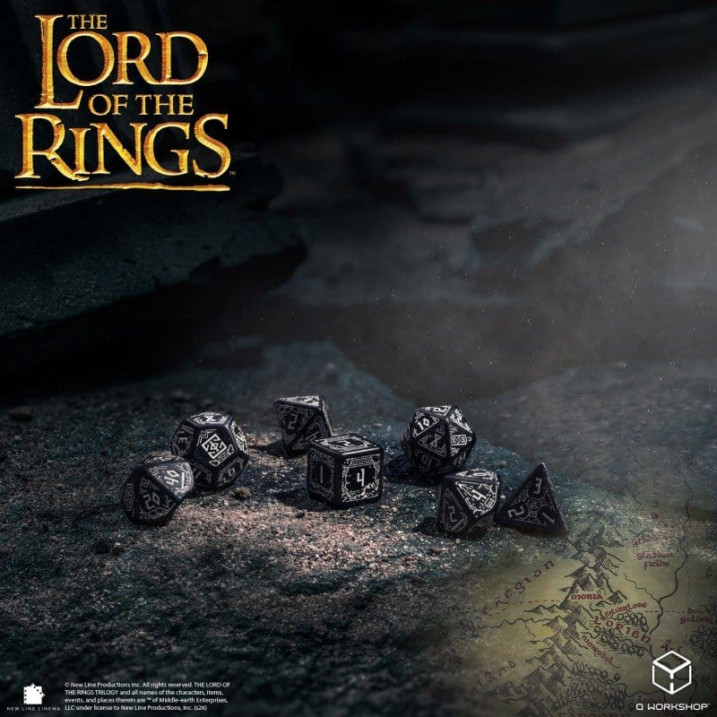 The Lord of the Rings Dice Set of 7 Moria (Glow in the Dark) [3]