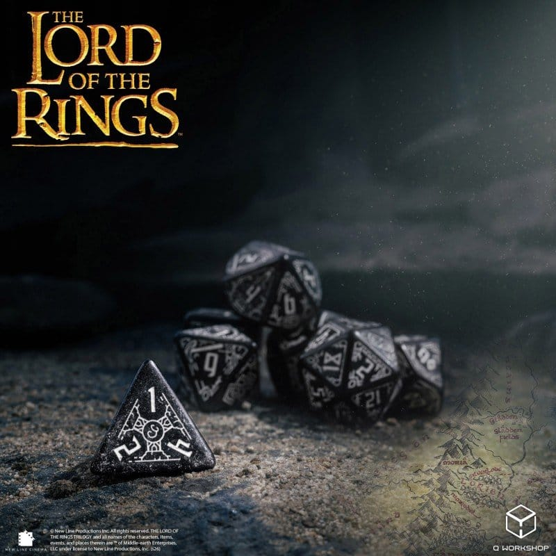 The Lord of the Rings Dice Set of 7 Moria (Glow in the Dark) [7]