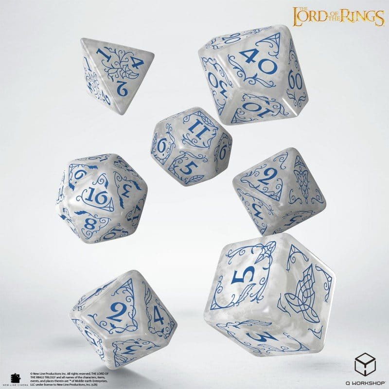 The Lord of the Rings Dice Set of 7 Rivendell (Stone) [9]
