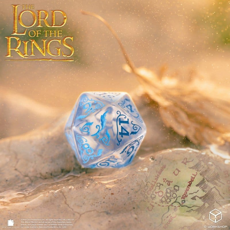 The Lord of the Rings Dice Set of 7 Rivendell (Water) [7]